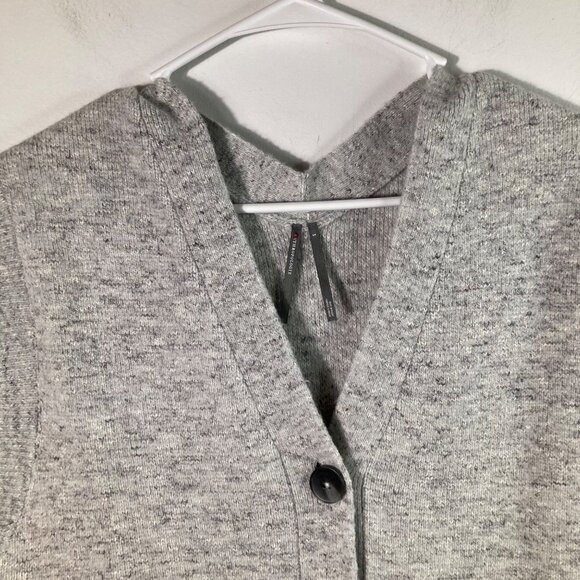 Womens Anthropologie Button Front Sweater Vest S Wool Linen Other Blend Gray - Picture 4 of 9